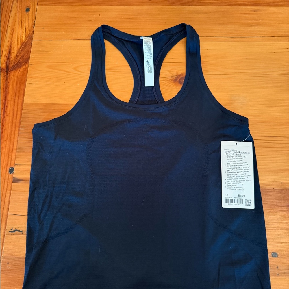 Lululemon Navy Classic Racerback Tank Top